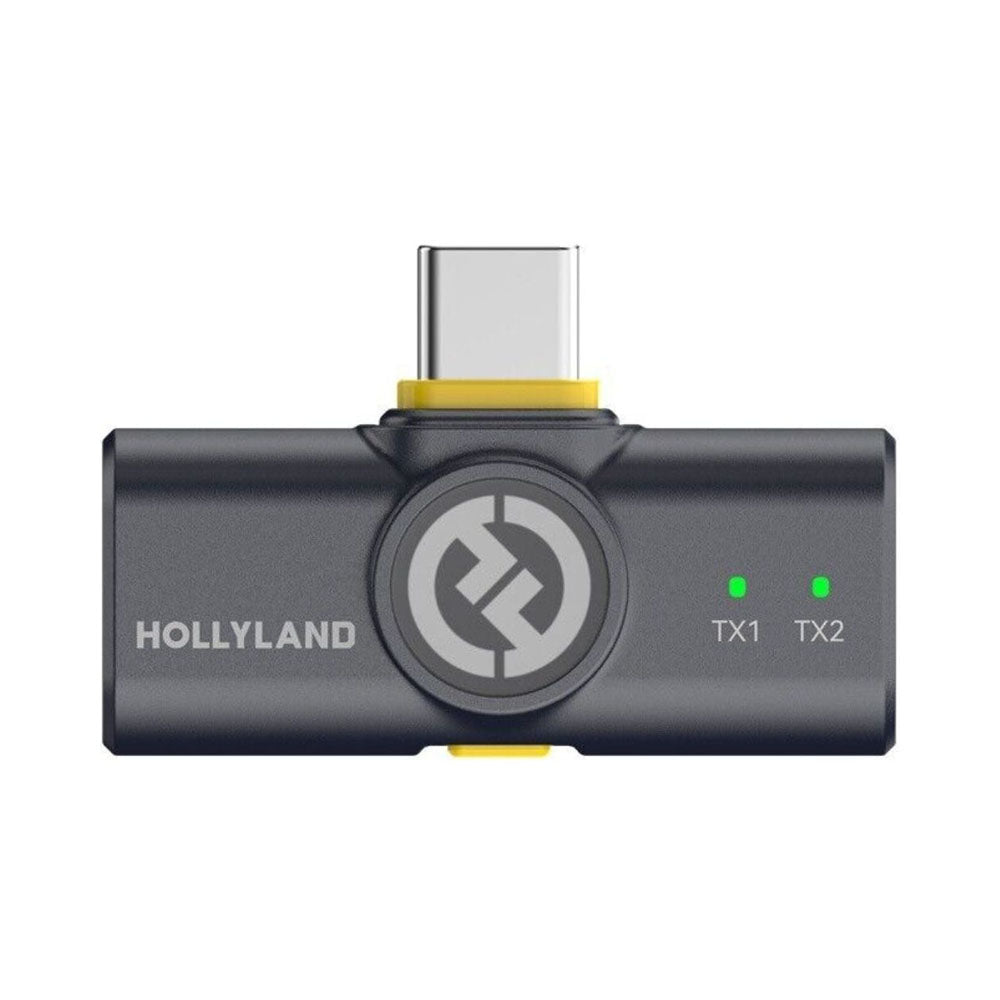 HOLLYLAND LARK M2 COMBO WIRELESS MICROPHONE LIGHTNING AND TYPE-C SHINE CHARCOAL